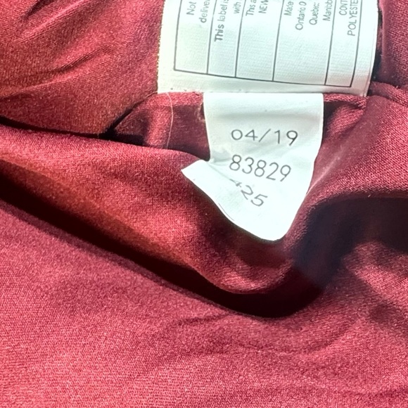 Sam Edelman Plaid Coat 10 Wool Blend Burgundy Notched Collar Button Luxury - Picture 12 of 12